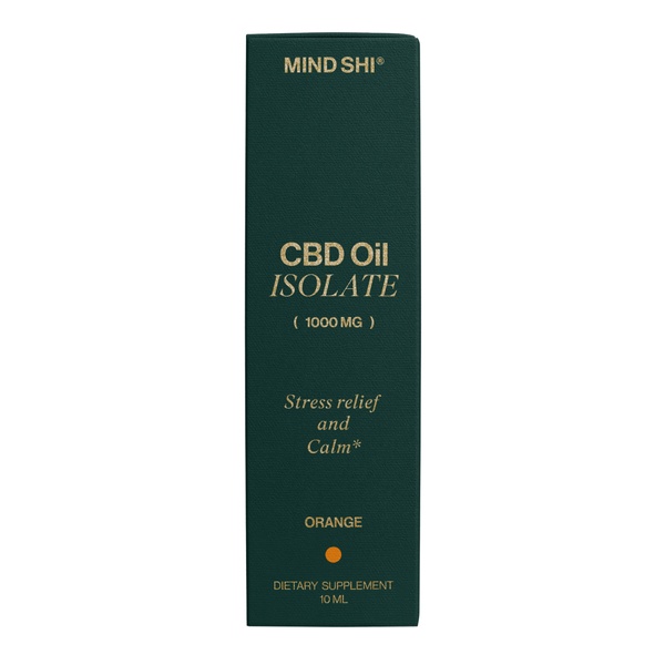 CBD Oil Isolate 1000 mg Orange - 10 ml