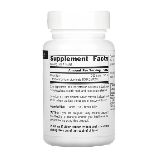 Chromium Picolinate 200 mcg, Yeast Free - 240 tabs