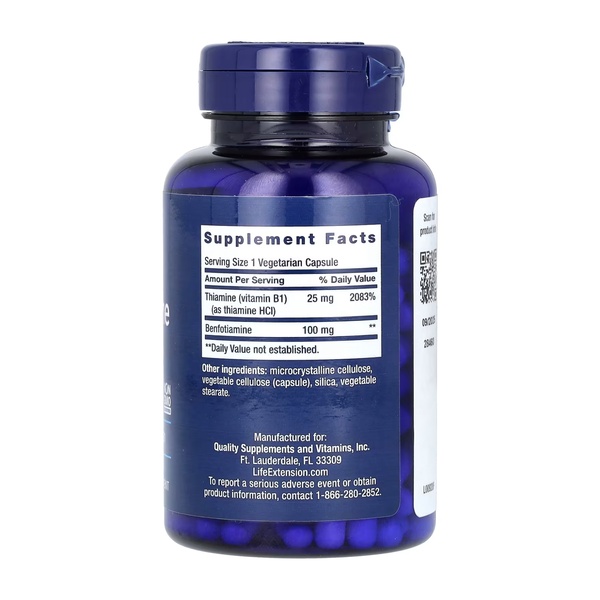 Benfotiamine with Thiamine	100 mg - 120 vcaps (До 09.26)