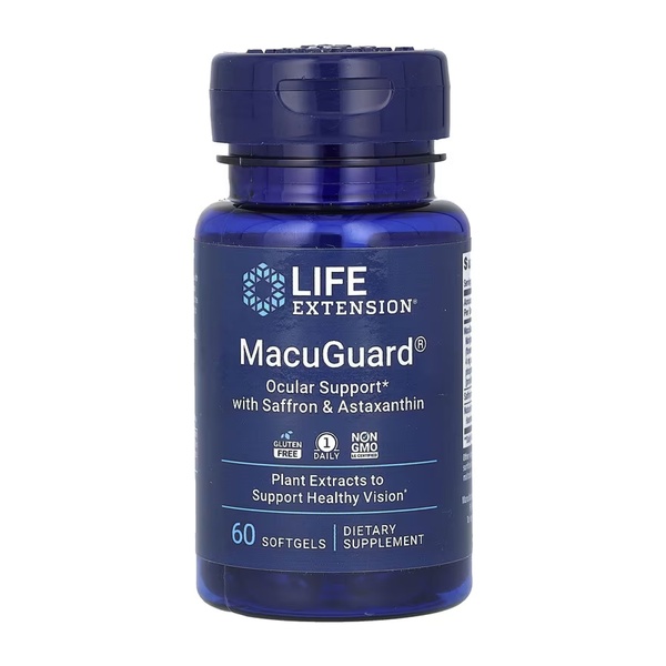MacuGuard® Ocular Support with Saffron & Astaxanthin - 60 softgels