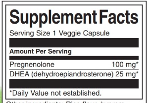 DHEA Pregnenolone Complex - 60veg caps